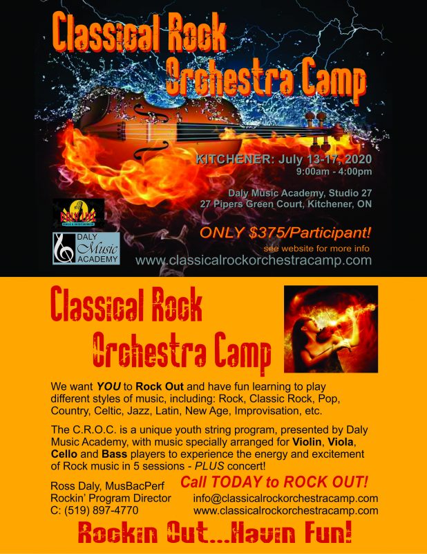 Classical Rock Orchestra Camp - Poster - 2020